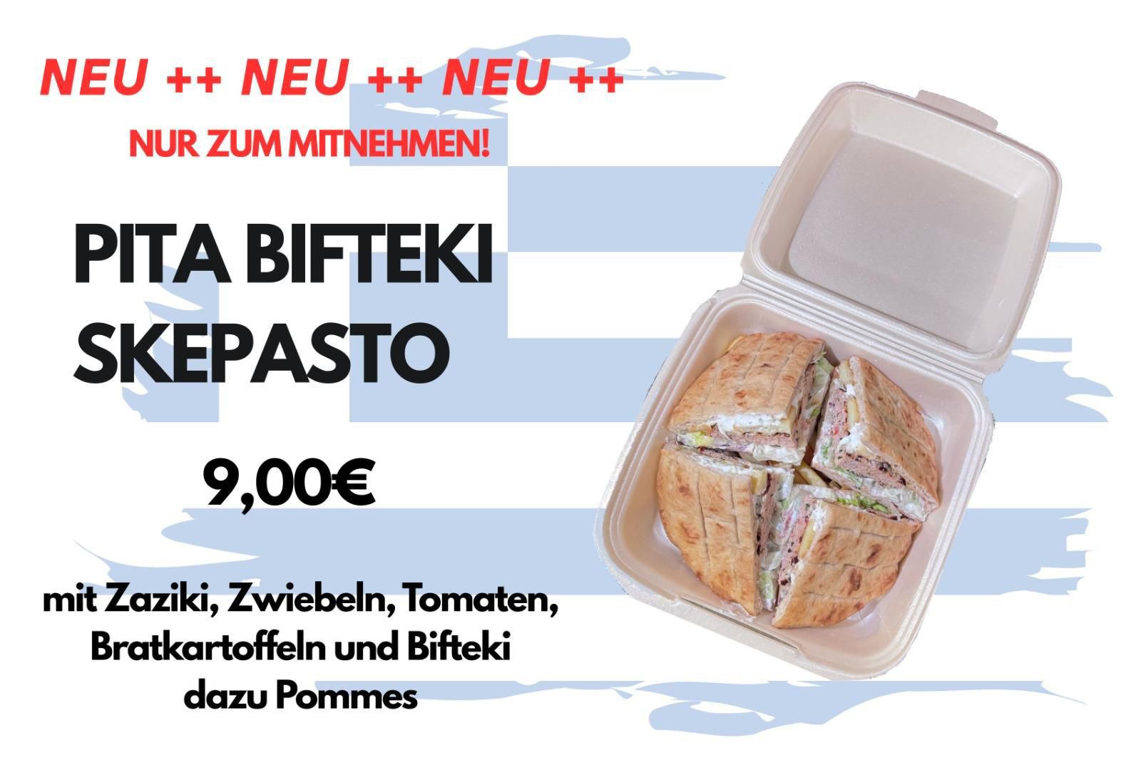 Bifteki zum Mitnehmen